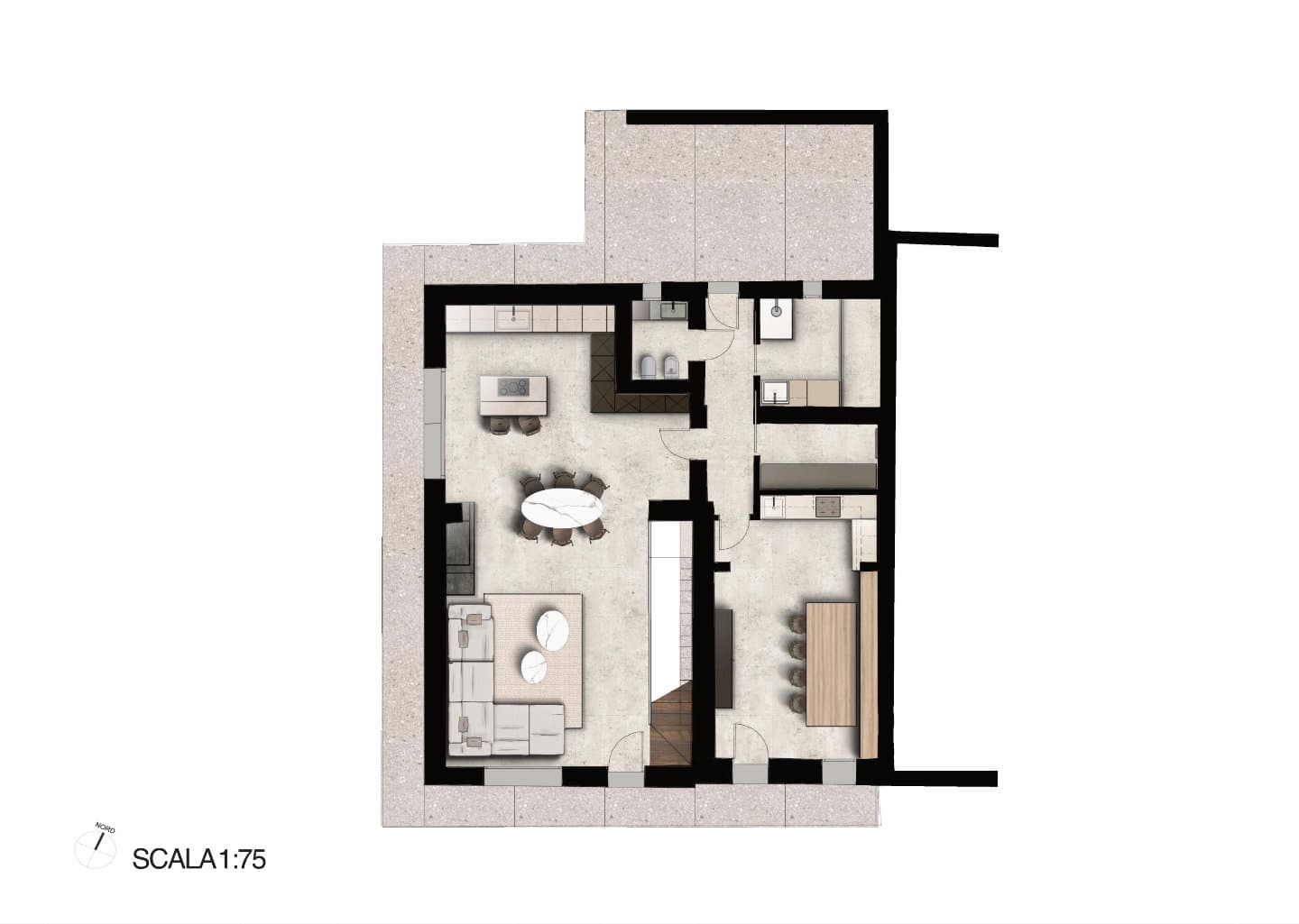 progetto mfr - laura spina -  pianta piano terra