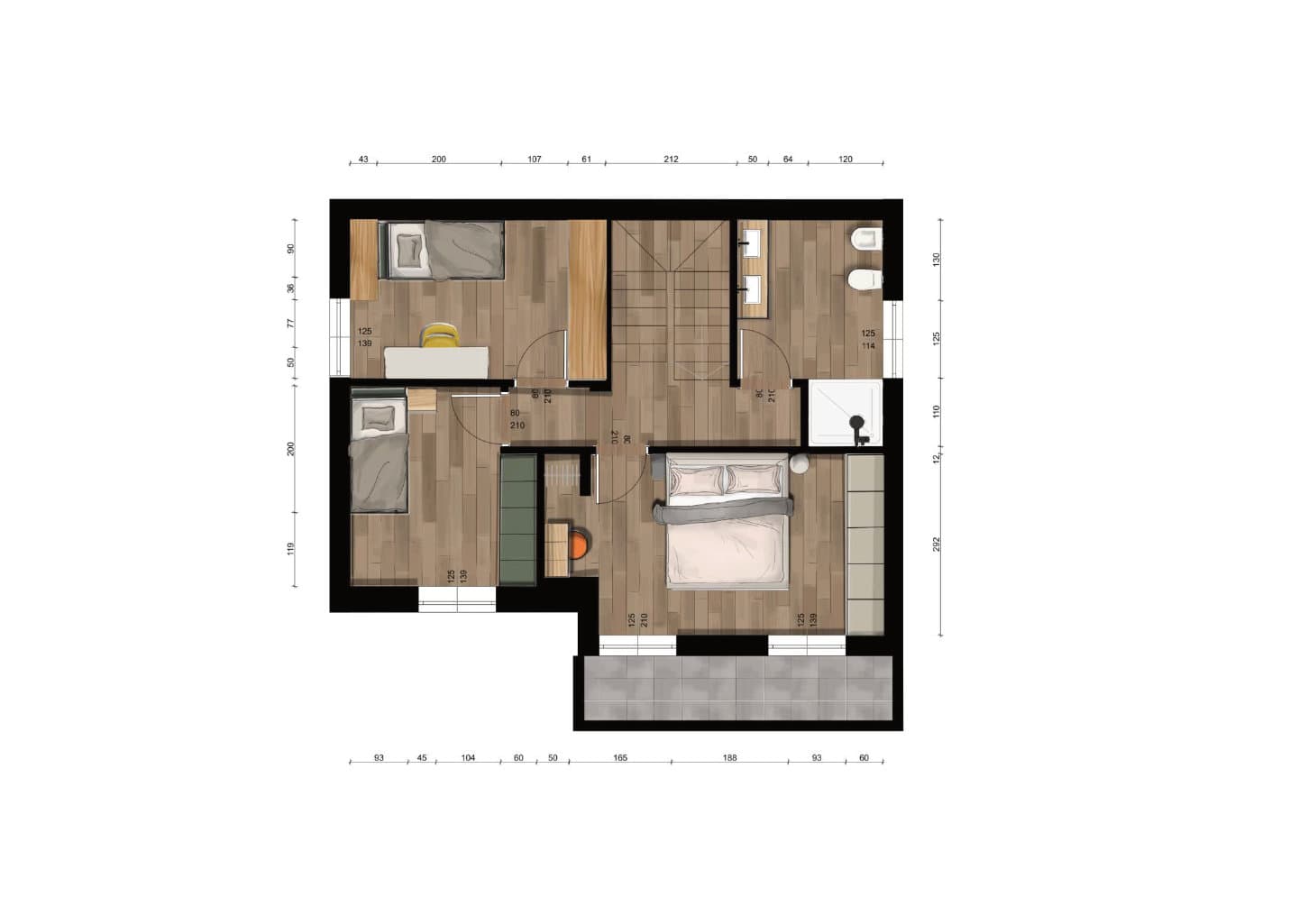 progetto cz - alessandra alessi - pianta primo piano